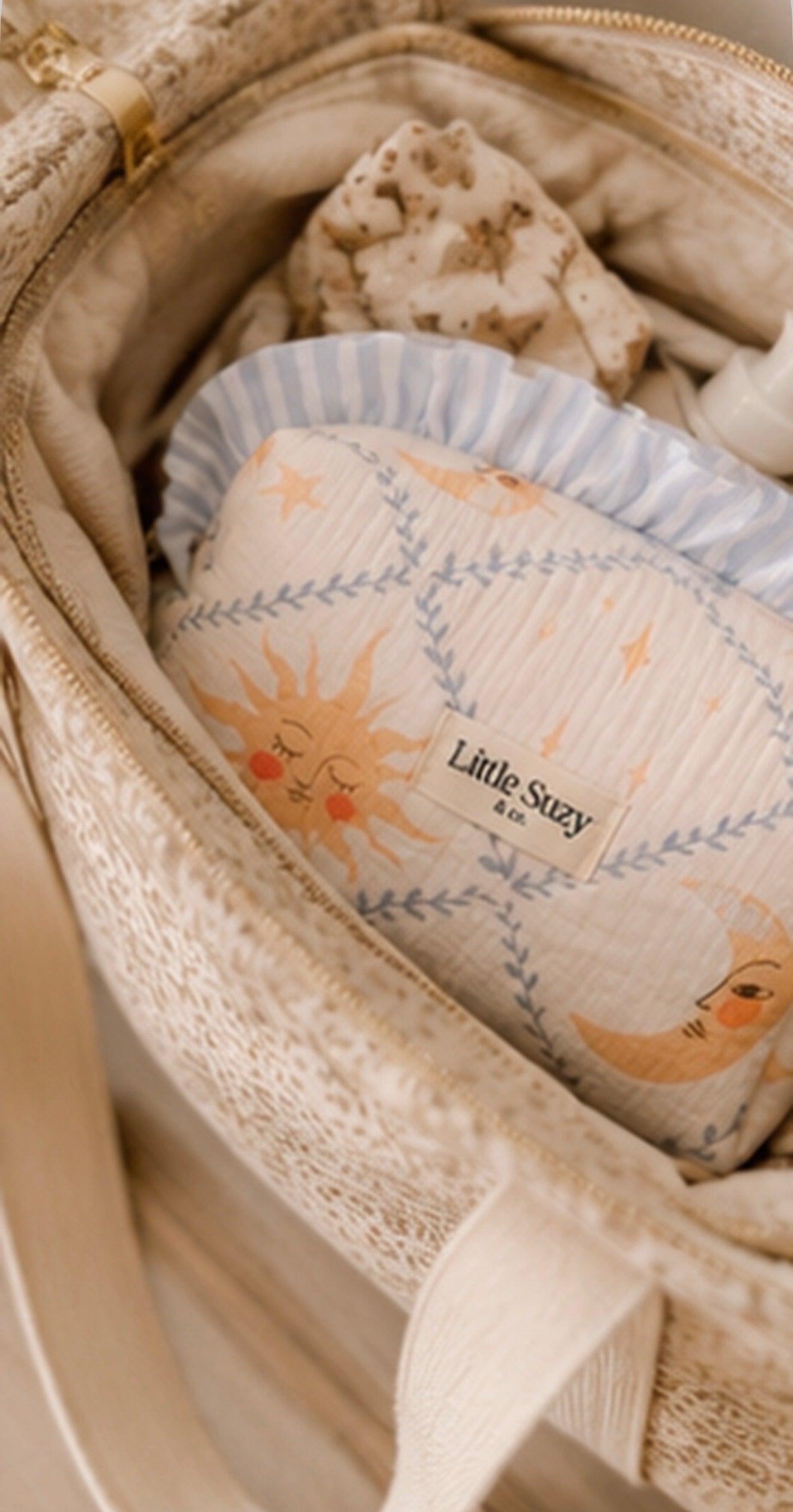 Trousse de toilette à froufrous Moon - En stock