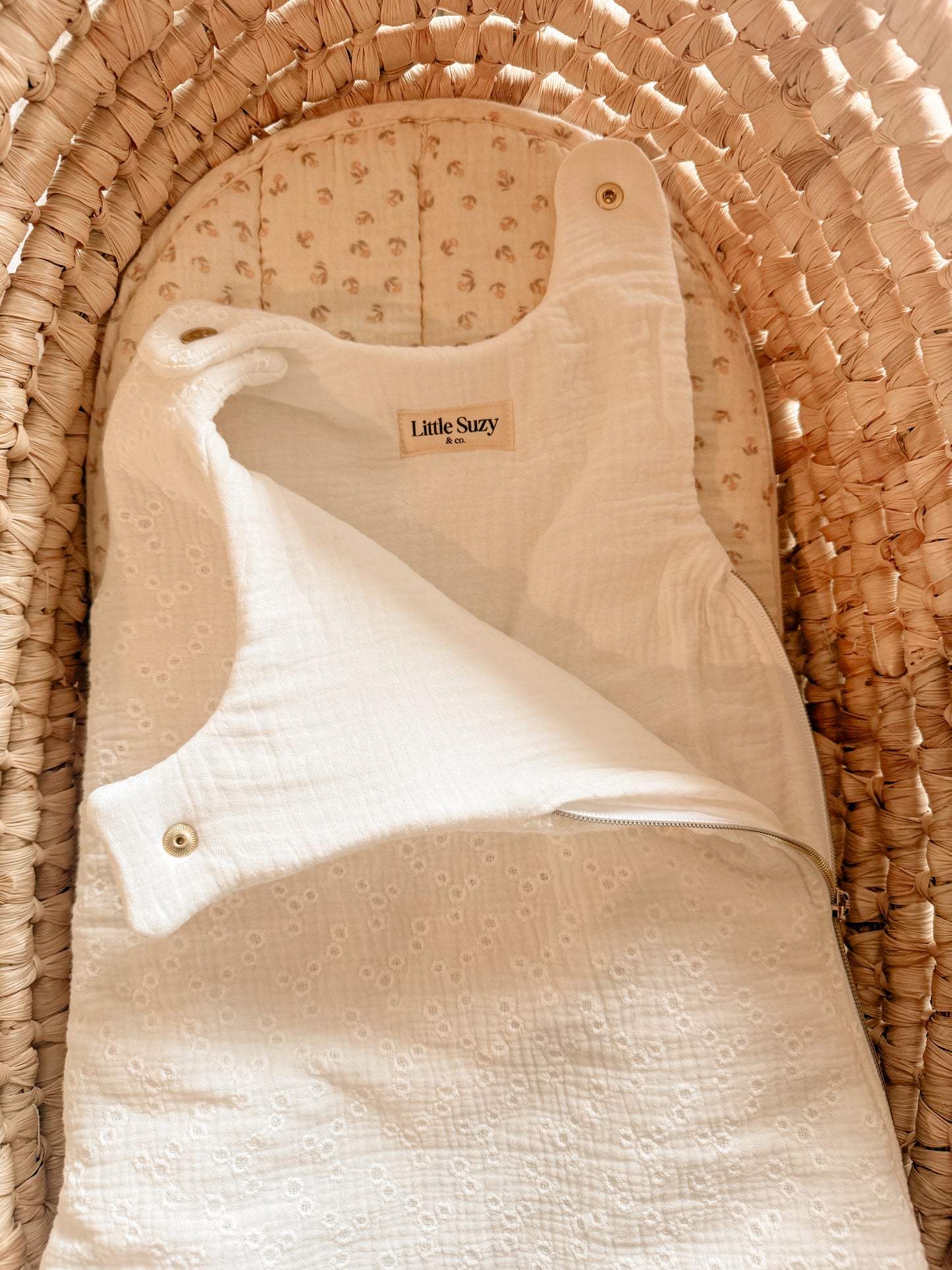 Gigoteuse millefleurs blanc prêt à partir