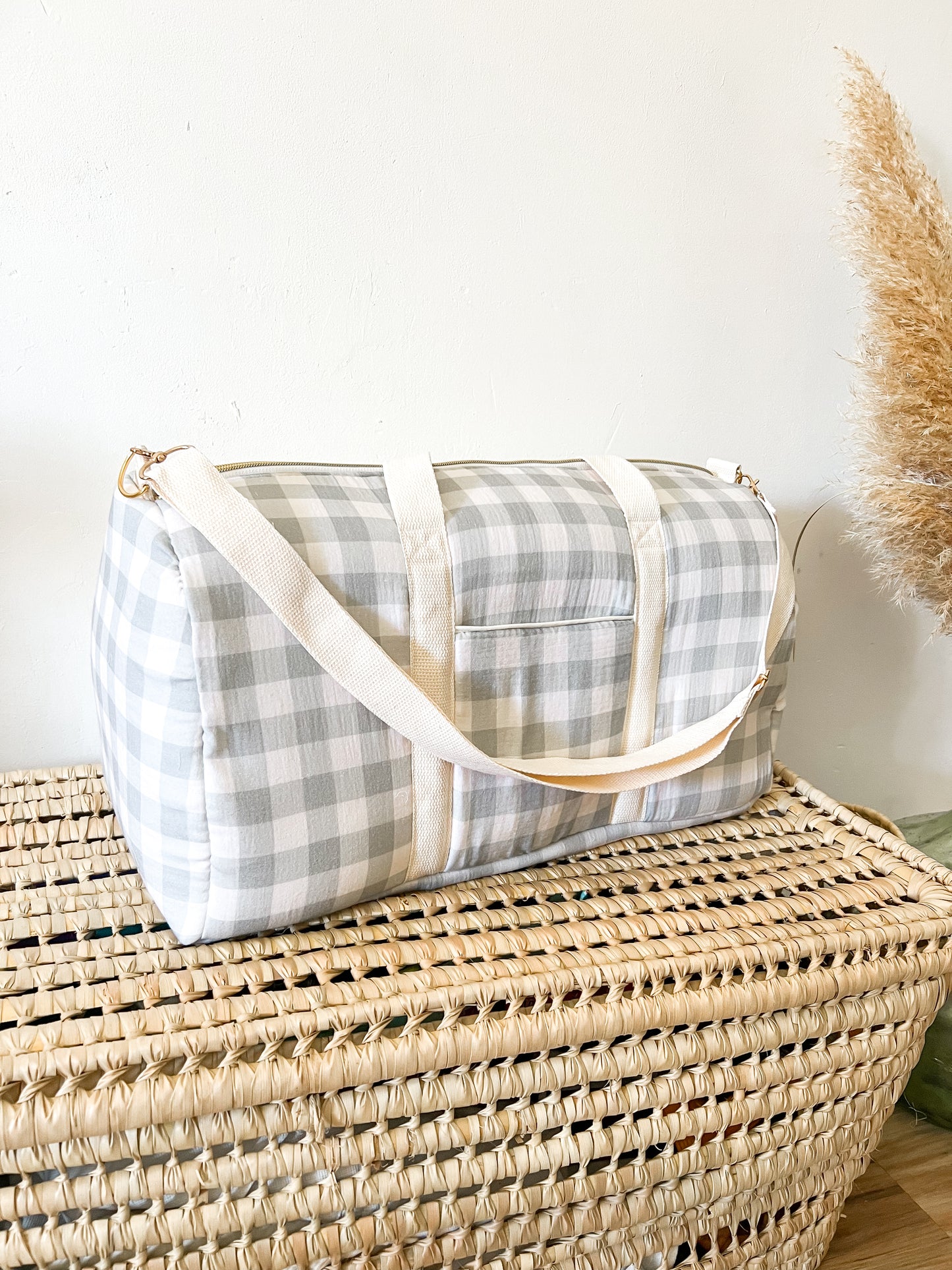 Sac à langer Paula - Vichy sauge