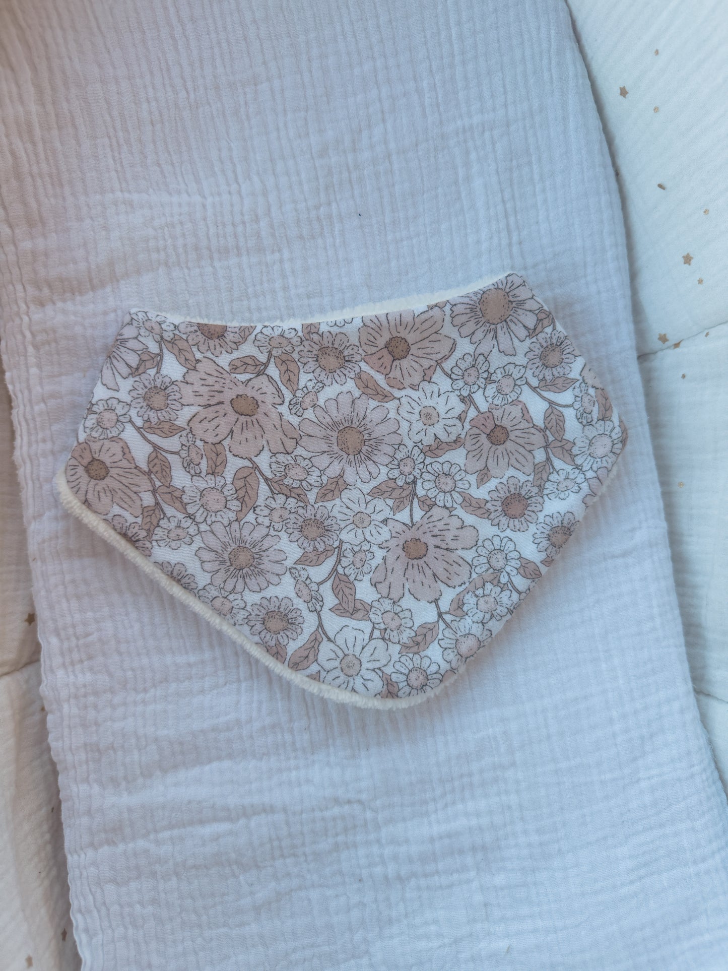 Bavoir bandana Boho flower - En stock
