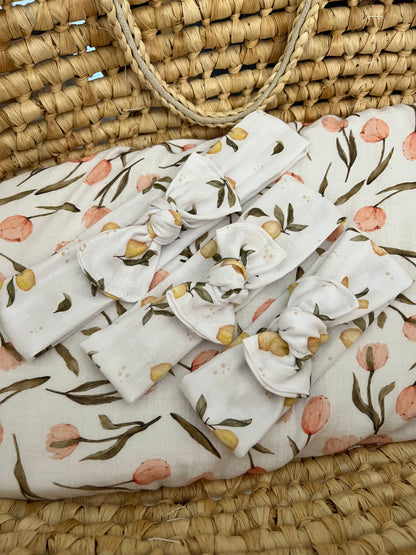 Rosie - Headband en double gaze de coton (unité)