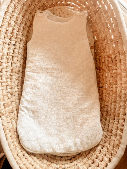 Gigoteuse millefleurs blanc prêt à partir