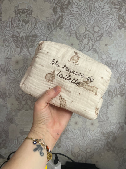 Trousse de toilette Lapins