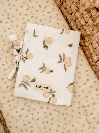 Protège carnet de santé citrons - prêt à partir