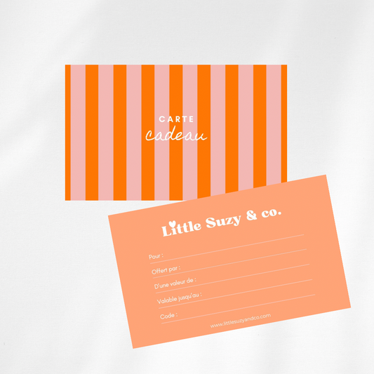 Carte-cadeaux Little Suzy & co.