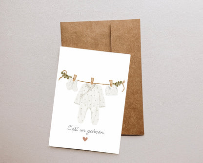 Carte ✨ c’est un garçon ✨