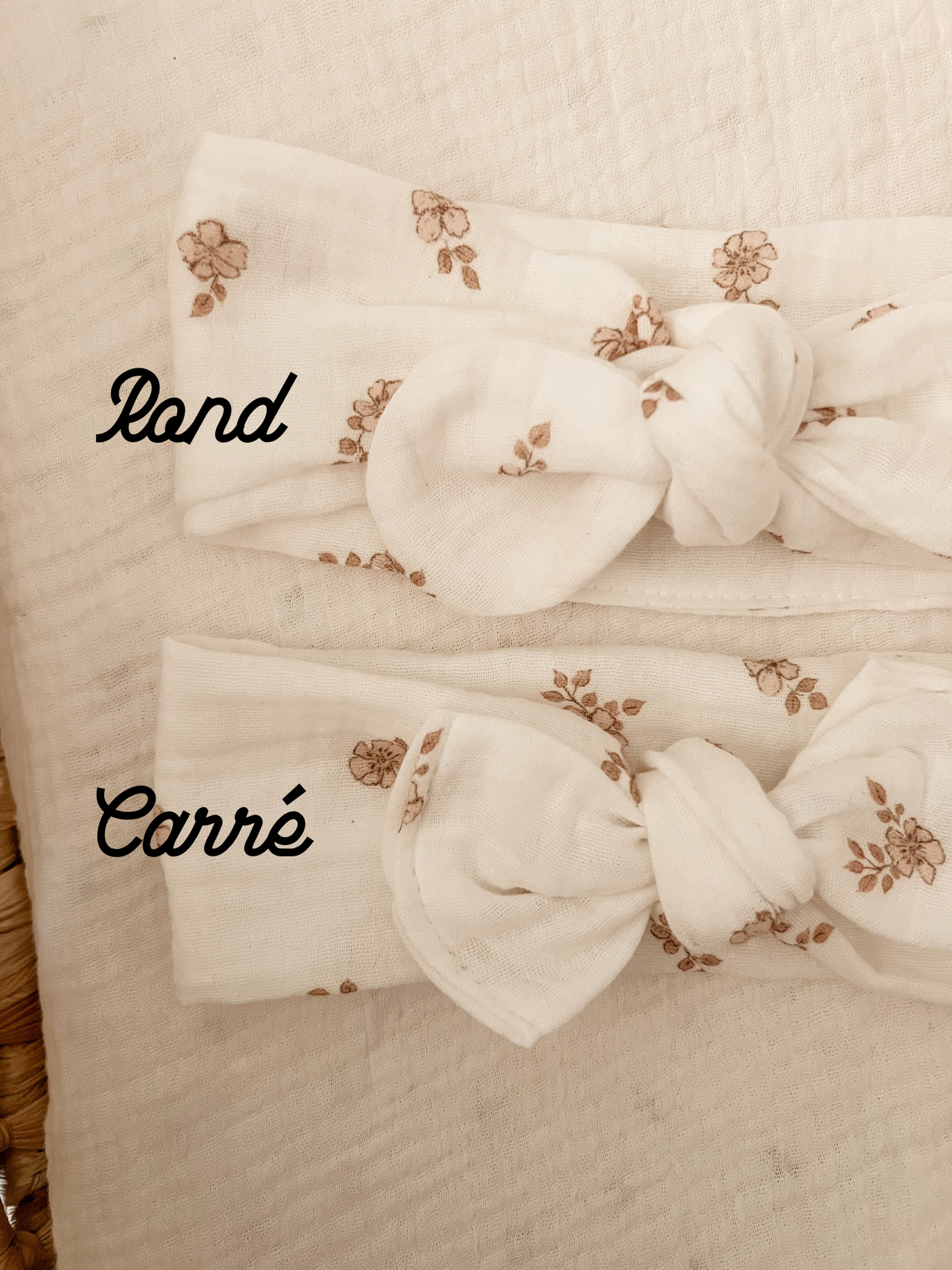 Rosie - Headband en double gaze de coton (unité)