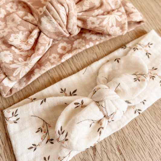 Rosie - Headband en double gaze de coton (unité)