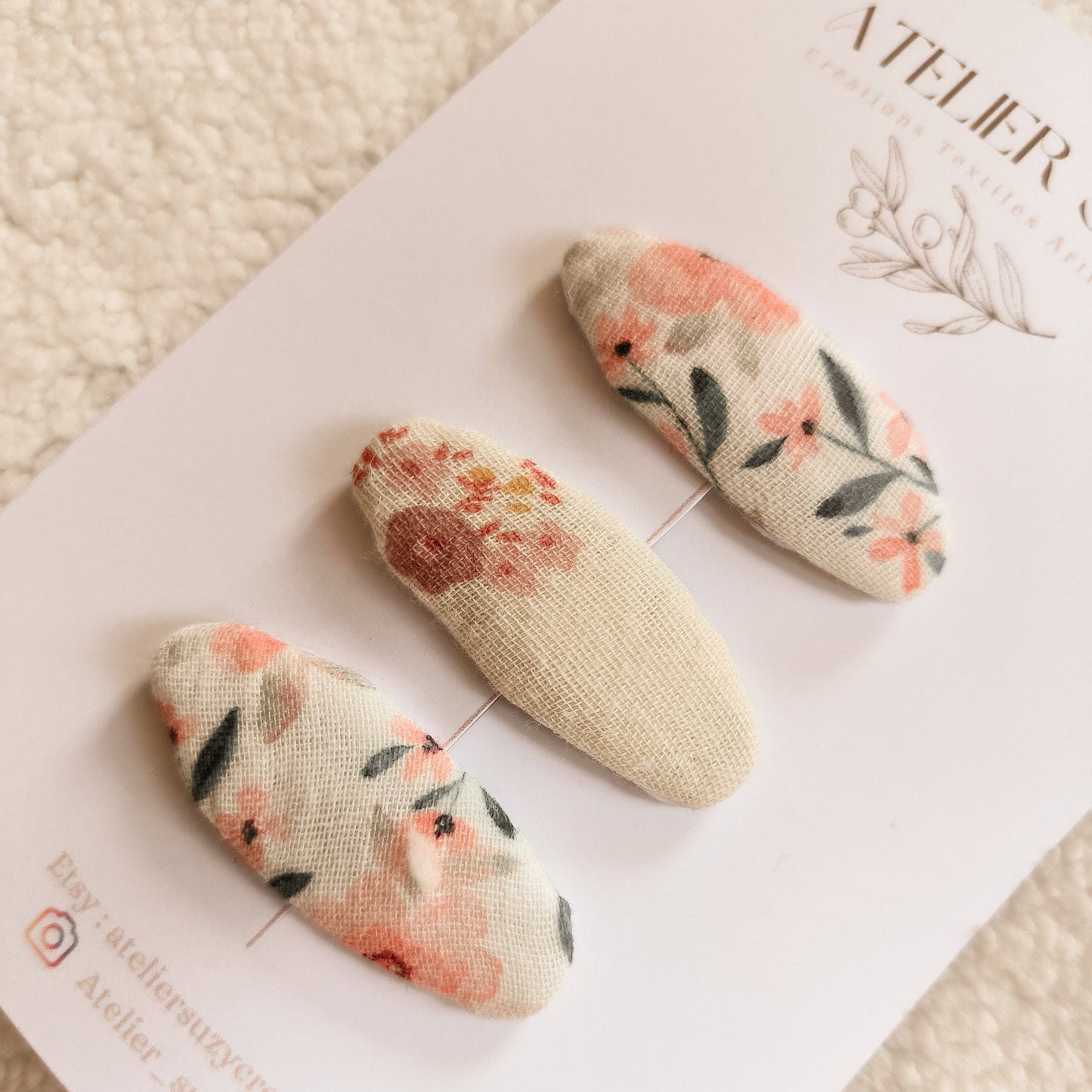 Gabriella - Barrette en tissu