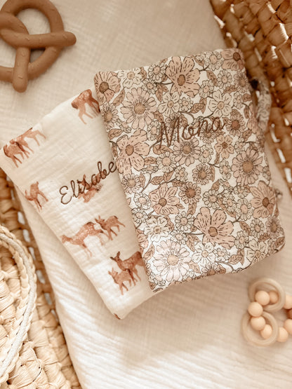 Protège carnet de santé - Boho Flowers