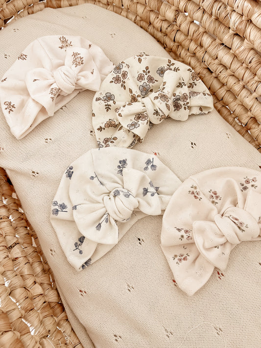 Turban en mailles pointelles